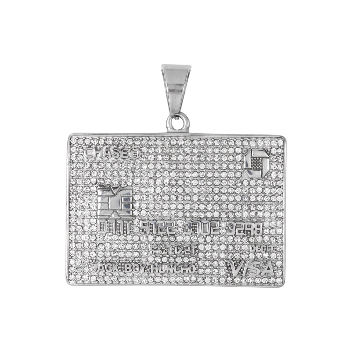 Iced Out Credit Card Pendant - SP-4395