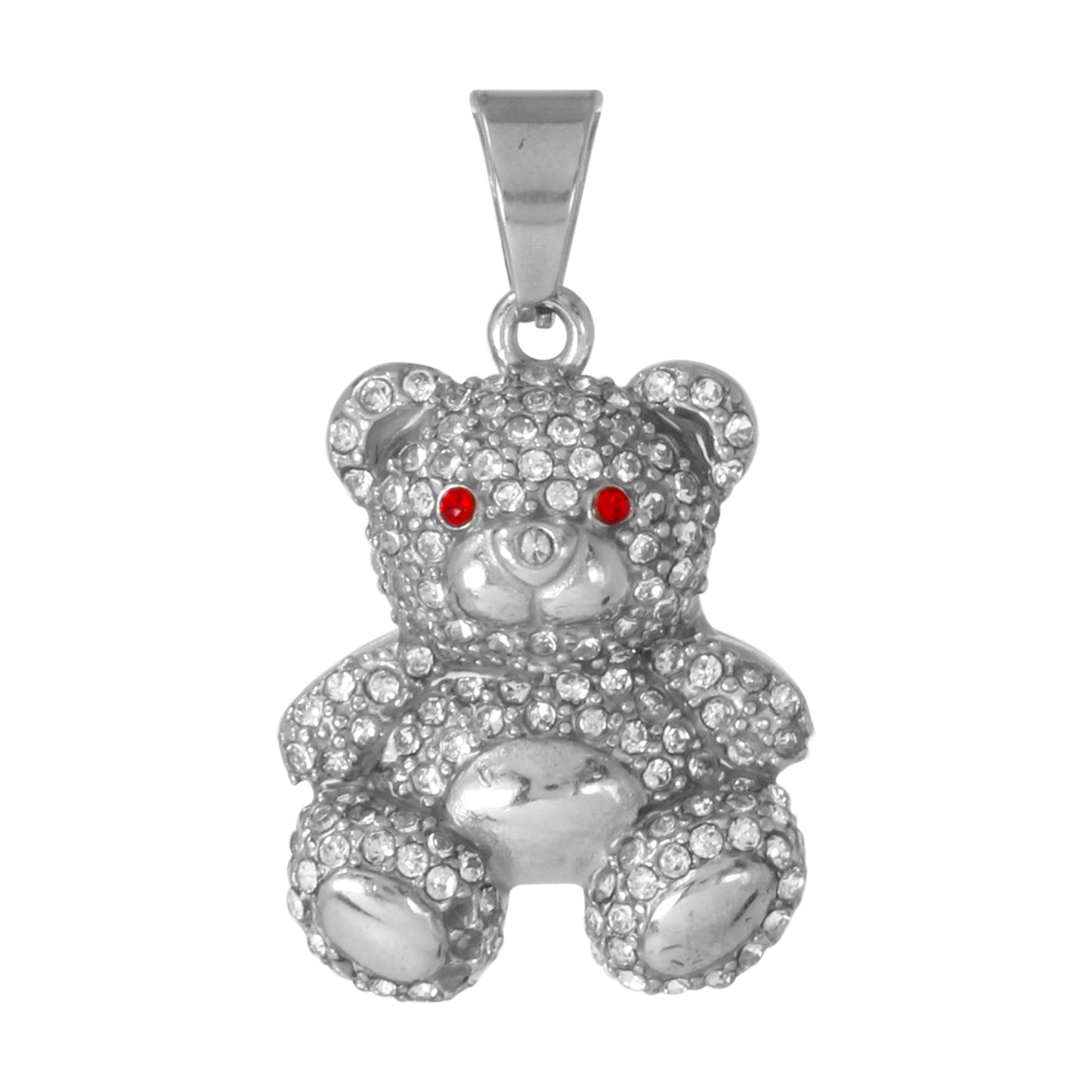 Iced Out Teddy Bear Pendant - SP-4398