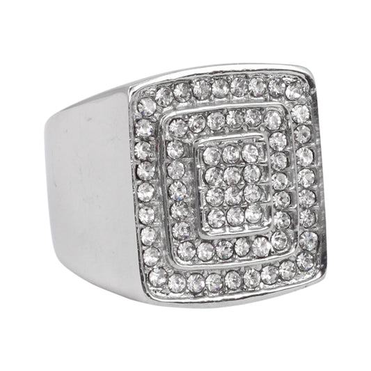 Square Iced Out Ring - SR-132
