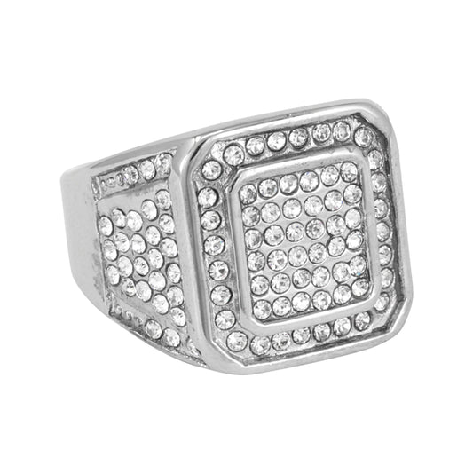 Square Iced Out Ring - SR-142