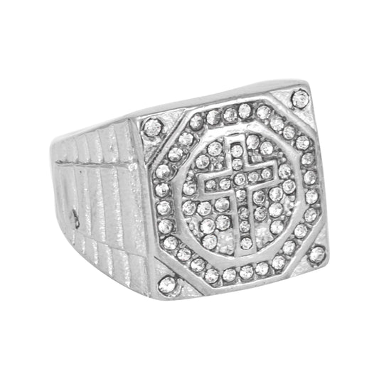 Iced Out Cross Ring - SR-146