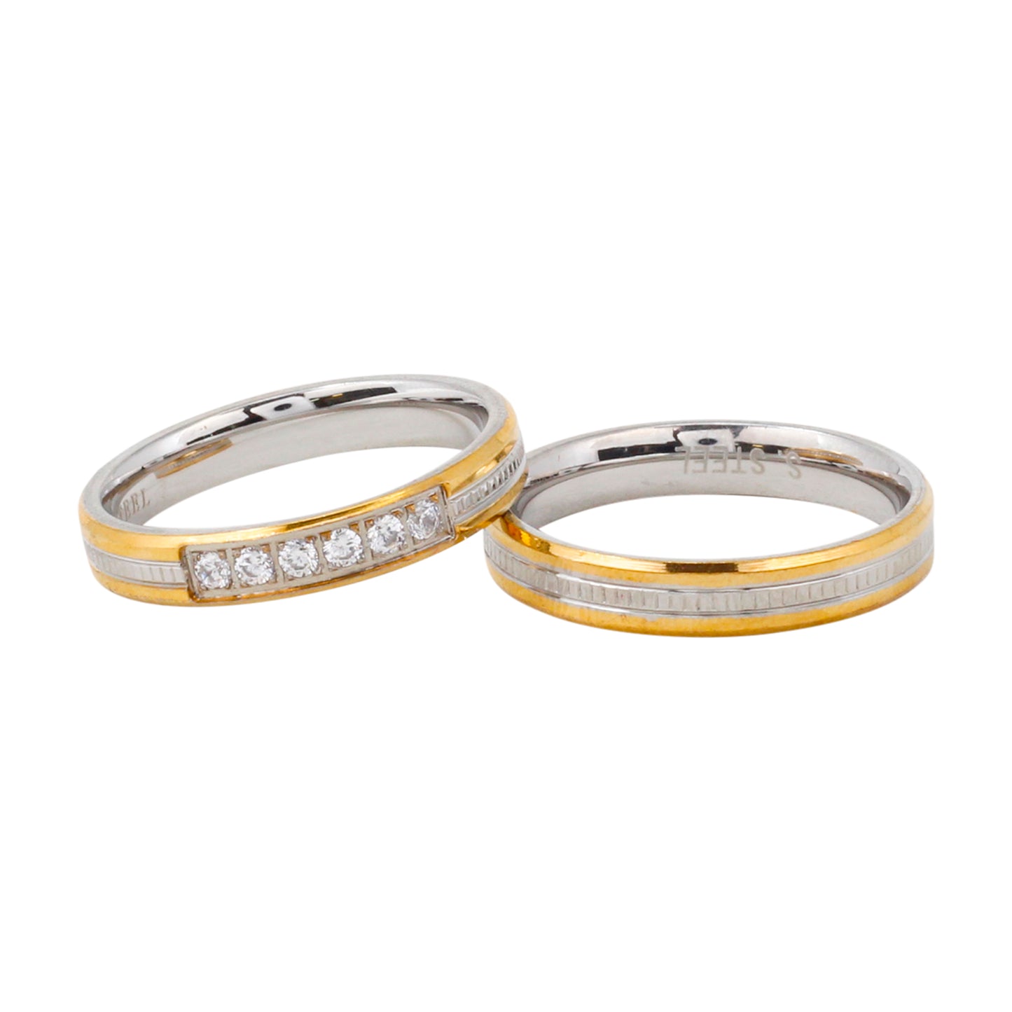 Stainless Steel Ring Two Tone - SRP-307**