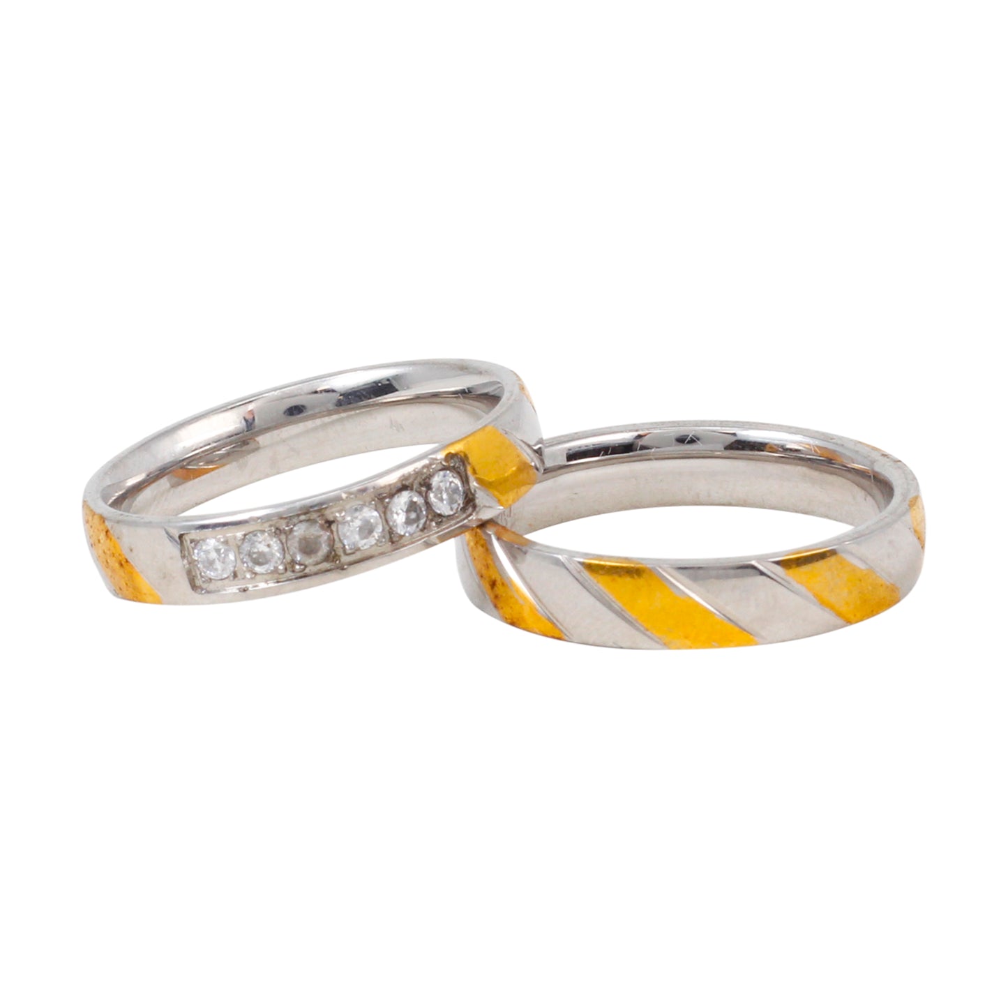 Stainless Steel Ring Two Tone - SRP-308**