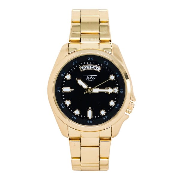 Stainless Steel Round Watch - 10249-MB