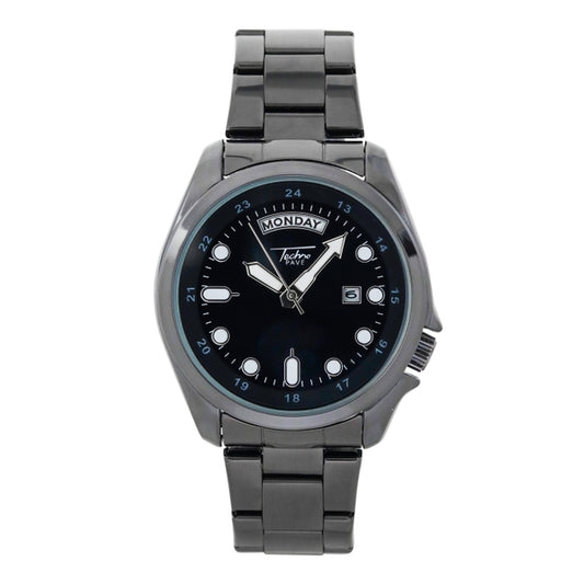 Stainless Steel Round Watch - 10249-MB