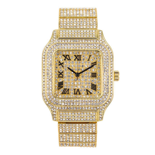 Urban 40mm Iced Out Square Watch - 8920-MB