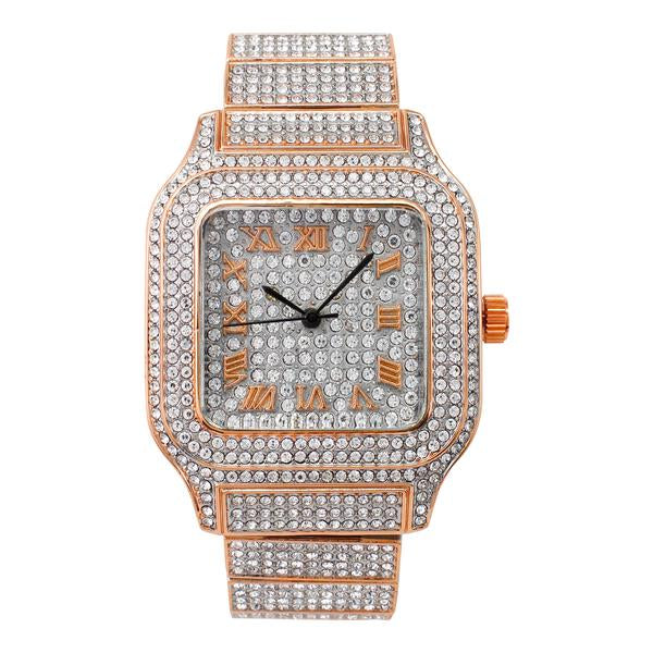Urban 40mm Iced Out Square Watch - 8920-MB