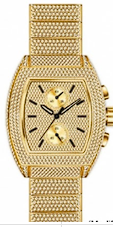 Urban Iced-Out Chandelier Metal Band Watch - 10036B-MB