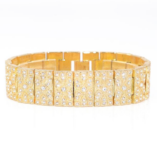 20mm Iced Nugget Bracelet - HBR-121