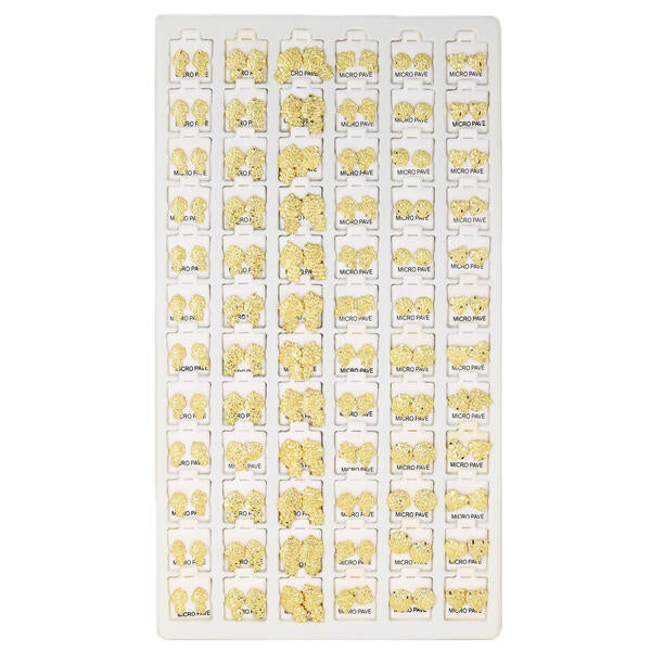 Nugget Earrings Tray - HET-110 Gold
