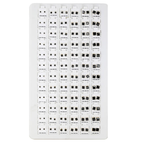 Square Stud Earrings Tray - HET-009 Gold