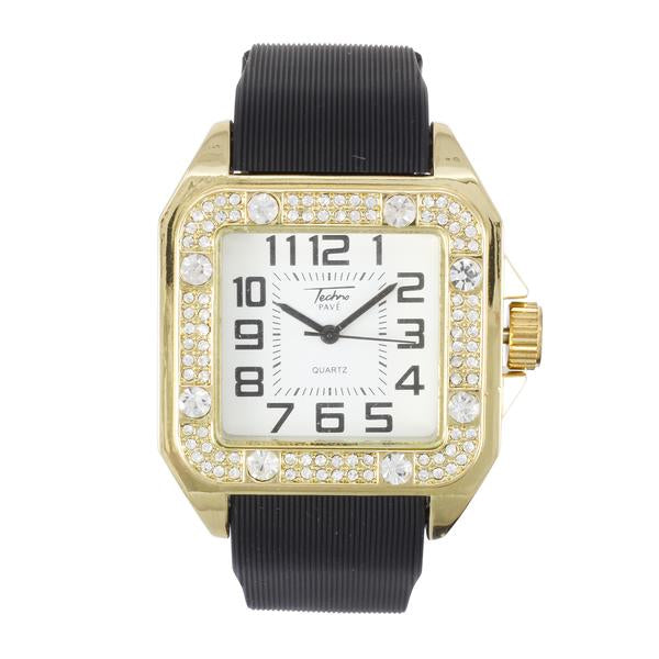 Urban Iced Out Square Watch  - 8979-SB