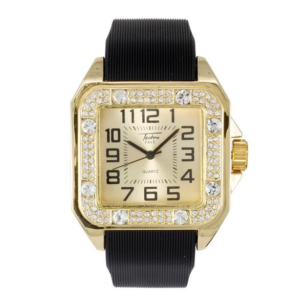 Urban Iced Out Square Watch  - 8979-SB