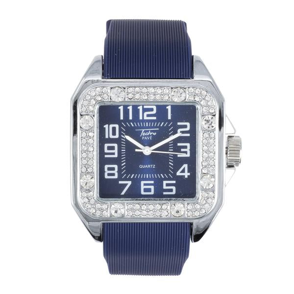 Urban Iced Out Square Watch  - 8979-SB