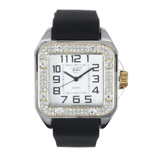 Urban Iced Out Square Watch  - 8979-SB