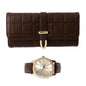 Ladies Matching Leather Watch and Wallet Set - 7697-WWS