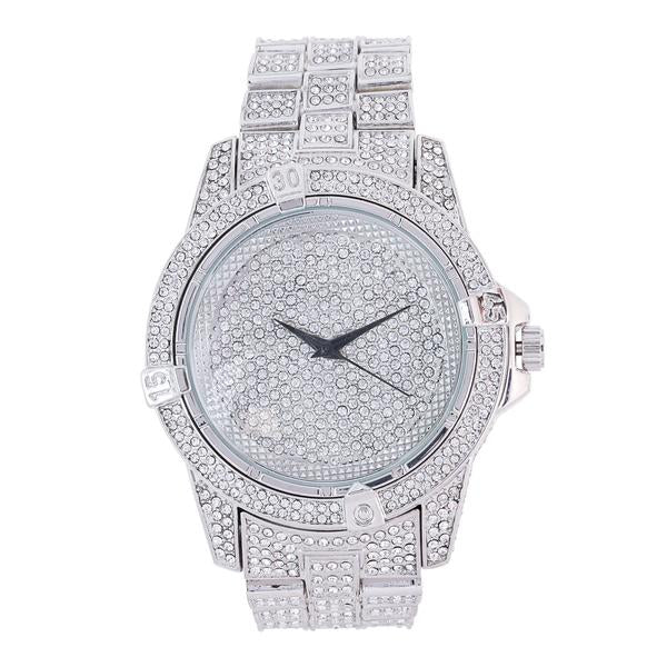 Urban Iced Out 48mm Metal Band Watch - 7754-MB
