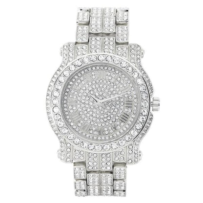 Urban Iced Out 44mm Metal Band Watch - 7341-MB