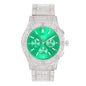 Urban Iced Out 44mm Metal Band Watch - 9195-MB