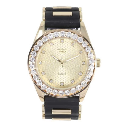 Urban Cross Dial Bullet Band Watch - 8653-BB