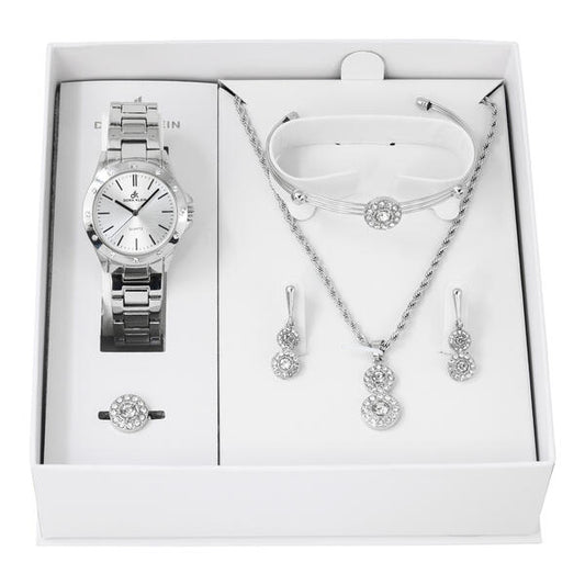 Ladies Metal Band Watch and Jewelry Set - LMS-9466