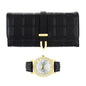 Ladies Matching Leather Watch and Wallet Set - 7697-WWS