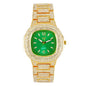 Ladies Iced-Out 40mm Metal Band Watch - 8815-MB
