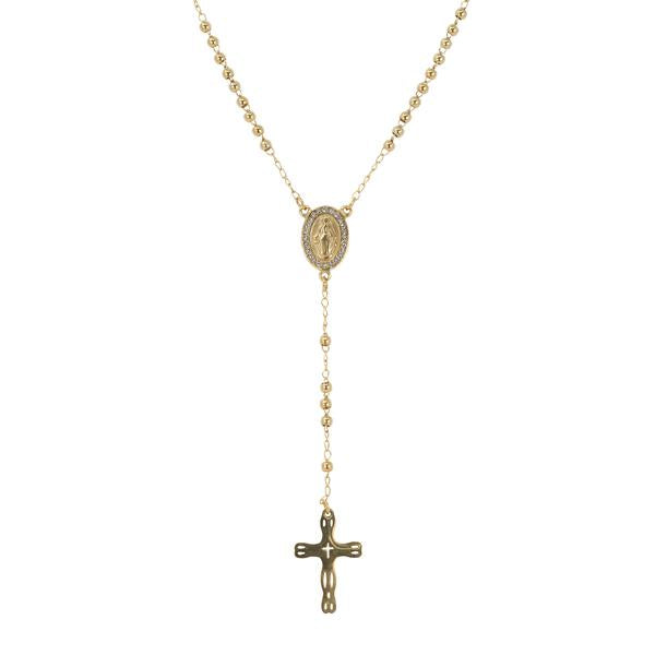 3mm Rosary Necklace - SRY-512