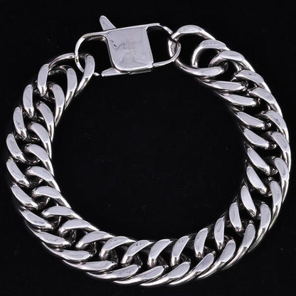 13mm Solid Cuban Bracelet - CSBR-604