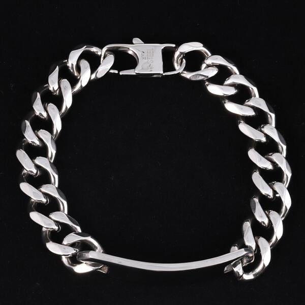 11mm Solid Cuban Id Bracelet - CSBR-403