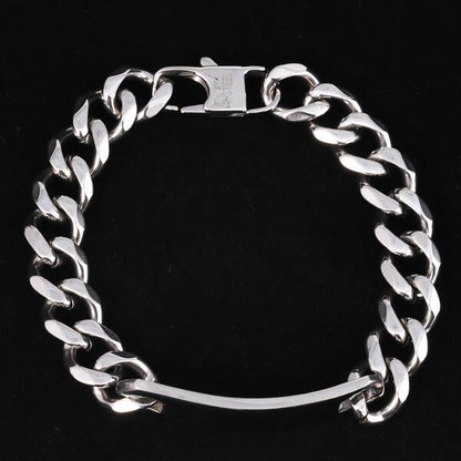 11mm Solid Cuban Id Bracelet - CSBR-403