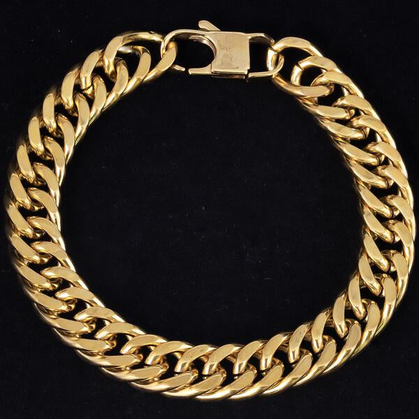 11mm Solid Cuban Bracelet - CSBR-603