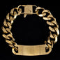 15mm Solid Cuban Id Bracelet - CSBR-405