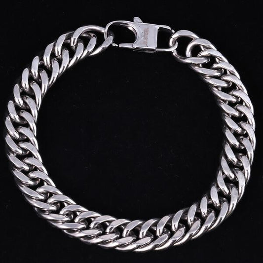 11mm Solid Cuban Bracelet - CSBR-603