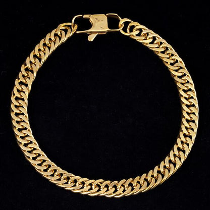 7mm Solid Cuban Bracelet - CSBR-601