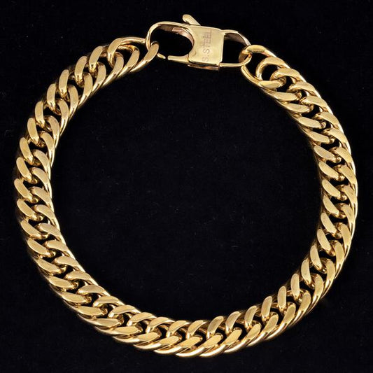 11mm Solid Cuban Bracelet - CSBR-602