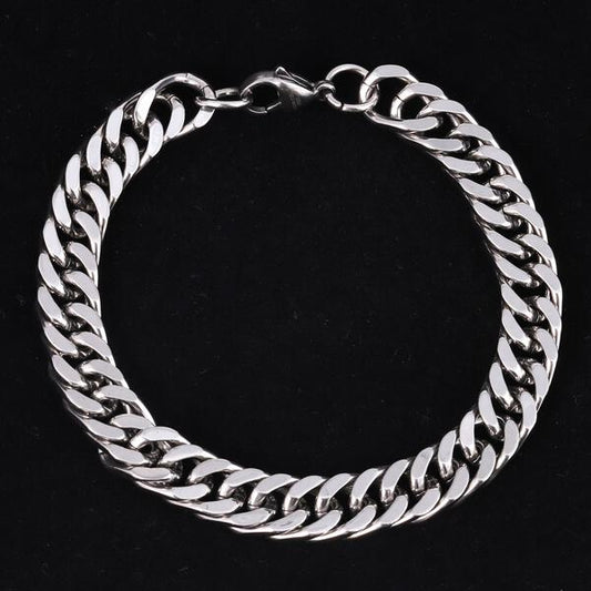 9mm Solid Cuban Bracelet - CSBR-502