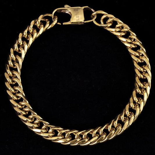 9mm Solid Cuban Bracelet - CSBR-502
