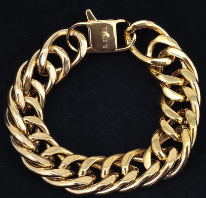 16mm Solid Cuban Bracelet - CSBR-606
