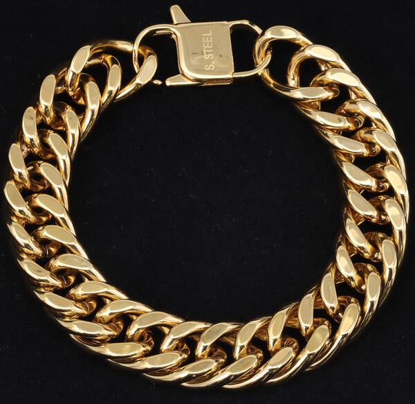 16mm Solid Cuban Bracelet - CSBR-605