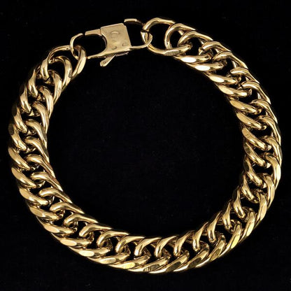12mm Solid Cuban Bracelet - CSBR-503