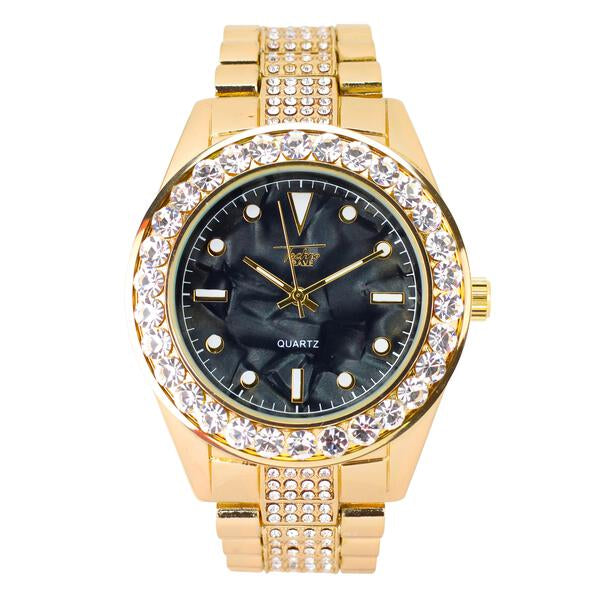 Urban Iced Out 46mm Metal Band Watch - 8786M-MB