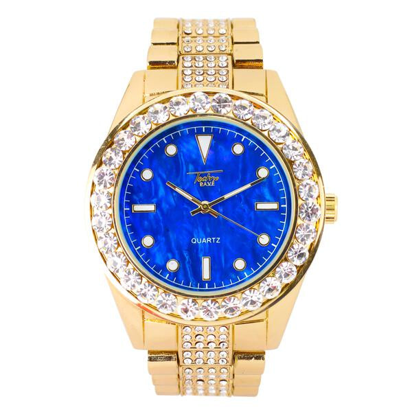 Urban Iced Out 46mm Metal Band Watch - 8786M-MB