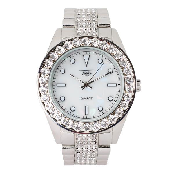 Urban Iced Out 46mm Metal Band Watch - 8786M-MB