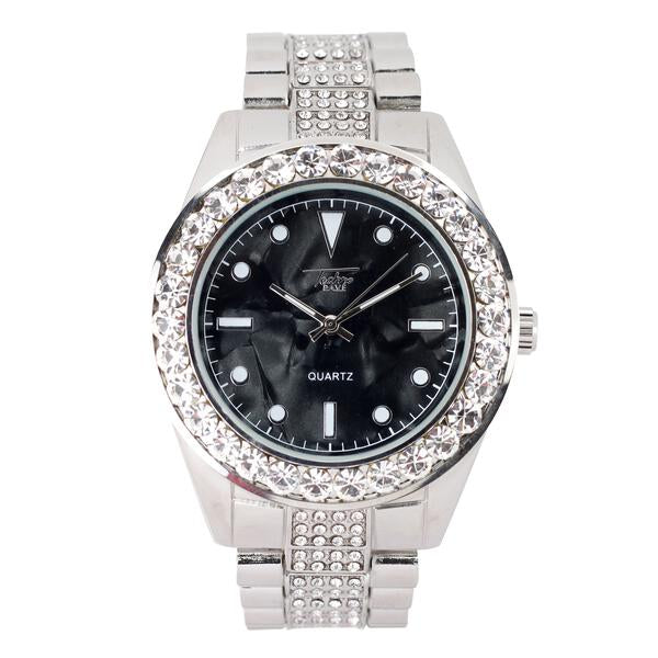 Urban Iced Out 46mm Metal Band Watch - 8786M-MB