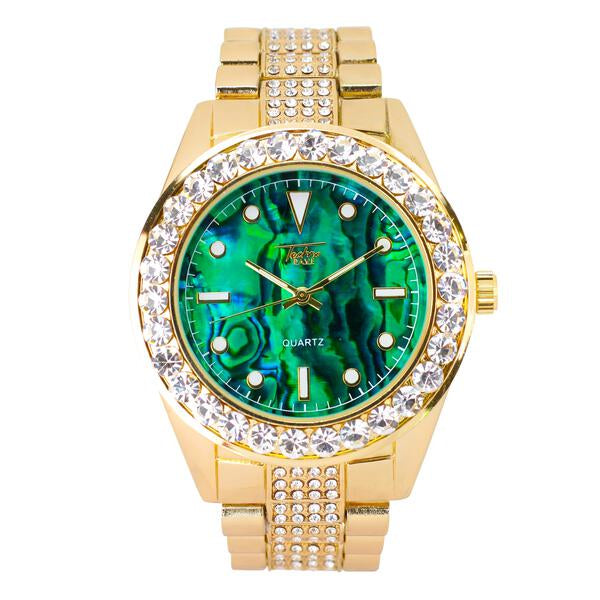 Urban Iced Out 46mm Metal Band Watch - 8786M-MB