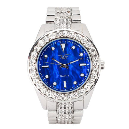 Urban Iced Out 46mm Metal Band Watch - 8786M-MB