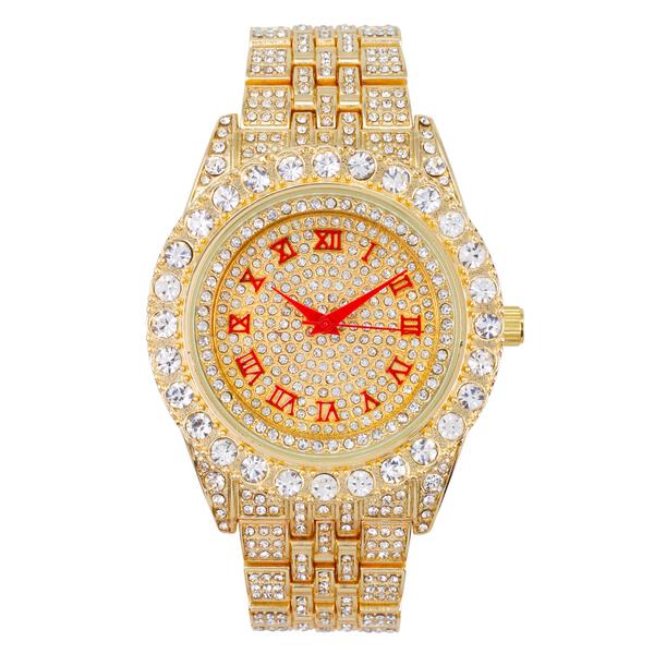 Urban Iced Out  Metal Band Watch  - 9269-MB