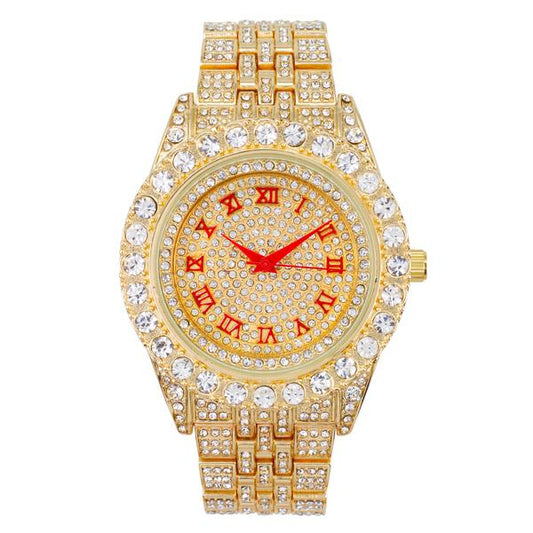 Urban Iced Out  Metal Band Watch  - 9269-MB