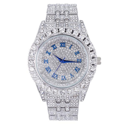 Urban Iced Out  Metal Band Watch  - 9269-MB